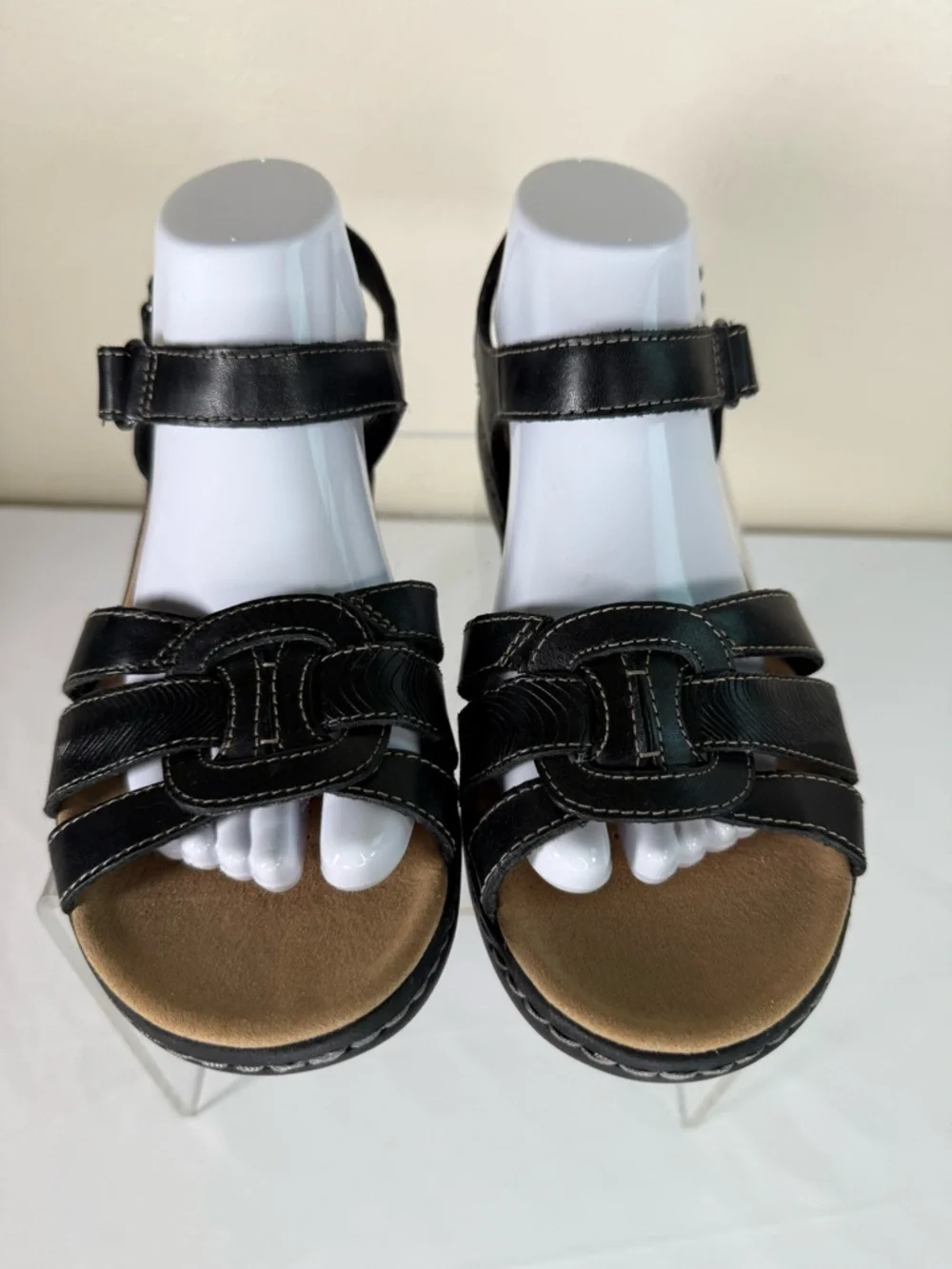 Clarks Laurieann Sela Ultimate Comfort Collection Sandals Size 8.5 WIDE LIKE NEW - Picture 6 of 13